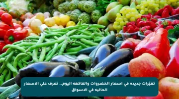تغيّرات جديدة في أسعار الخضروات والفاكهة اليوم.. تعرف على الأسعار الحالية في الأسواق